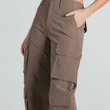 Uit Voor De Dag Hoge Taille Cargo Broek
