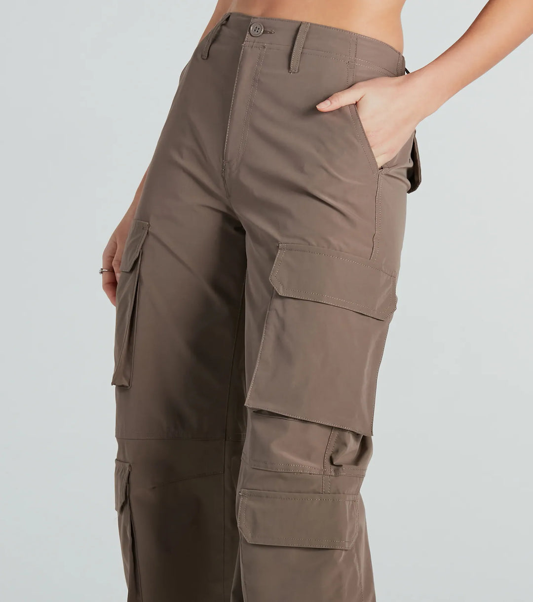 Uit Voor De Dag Hoge Taille Cargo Broek