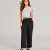 Weekend Trip Hoge Taille Cuffed Cargo Broek