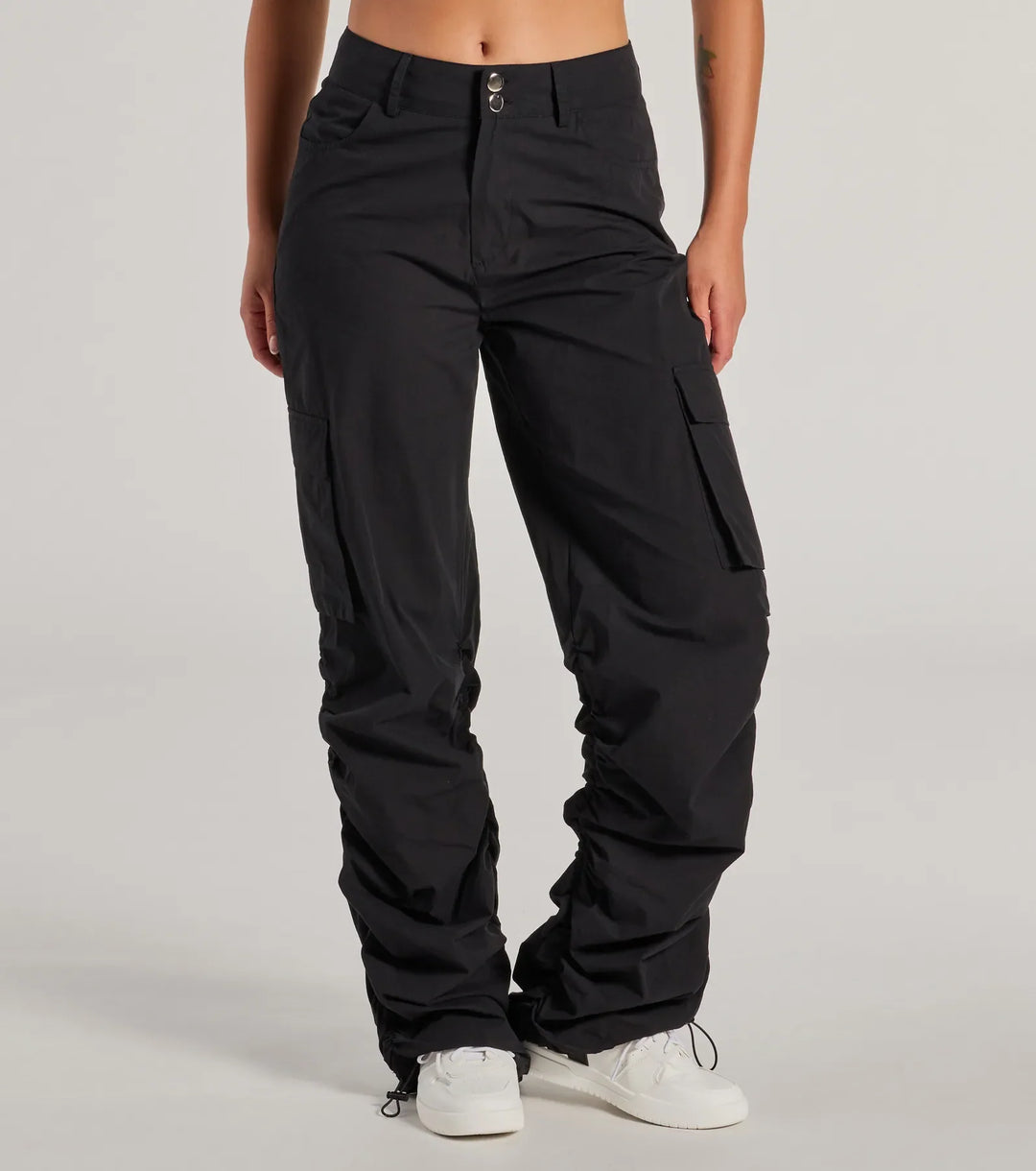 Goede Vibes Era Mid-Rise Twill Cargo Broek