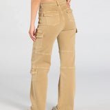 Coolste Babe Hoge Taille Cargo Rechte Pantalon