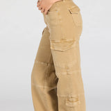 Coolste Babe Hoge Taille Cargo Rechte Pantalon