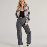 Trendy Life Hoge Taille Cargo Broek