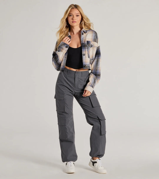 Trendy Life Hoge Taille Cargo Broek