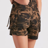 Hoge Rang Camouflage Cargo Shorts