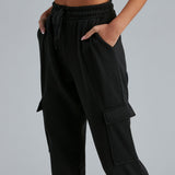 Klaar om te Chillen Fleece Cargo Joggers