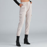 Klaar om te Chillen Fleece Cargo Joggers