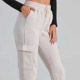 Klaar om te Chillen Fleece Cargo Joggers