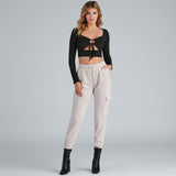 Klaar om te Chillen Fleece Cargo Joggers