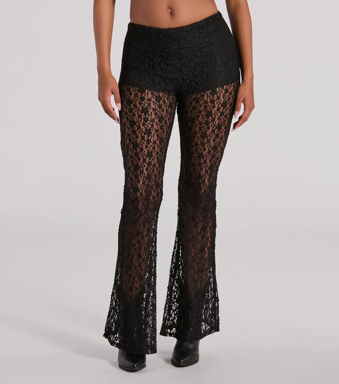 Sensational Trend Hoge Taille Flared Kant Broek