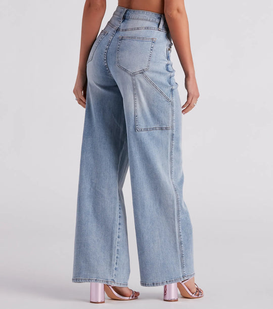 Trish Cargo Wijde Pijpen Jeans van Windsor Denim