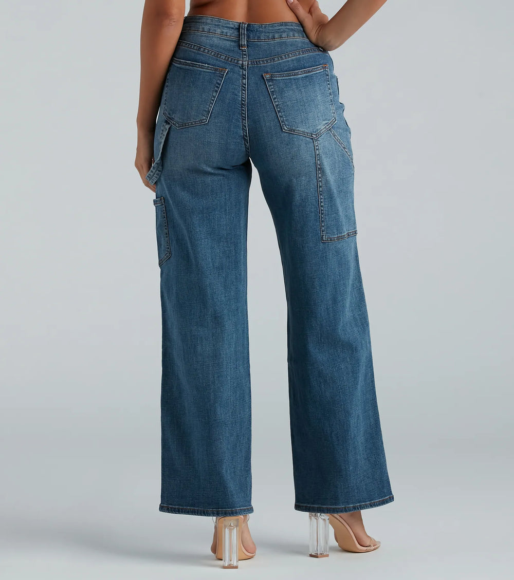 Trish Cargo Wijde Pijpen Jeans van Windsor Denim