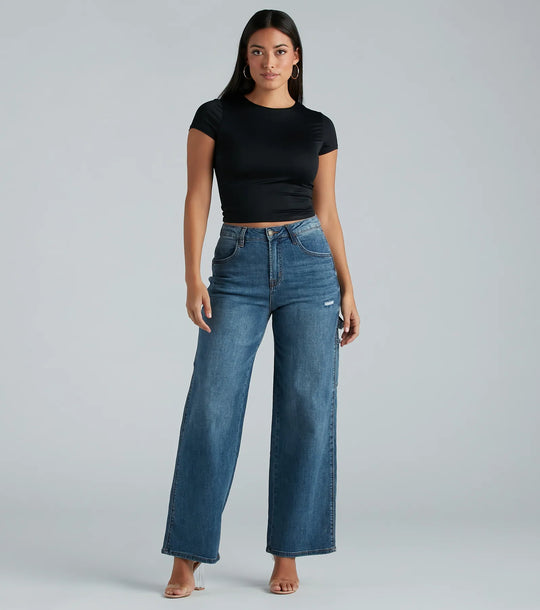 Trish Cargo Wijde Pijpen Jeans van Windsor Denim