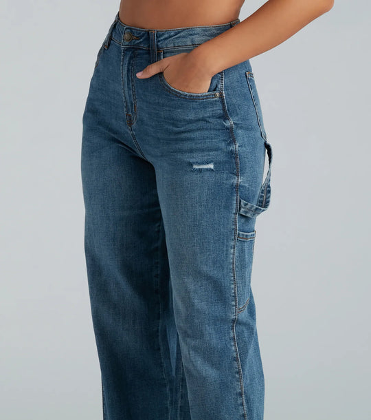 Trish Cargo Wijde Pijpen Jeans van Windsor Denim