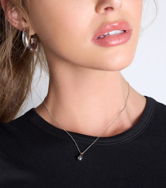 Chic Goedgekeurde Druppel Charm Ketting