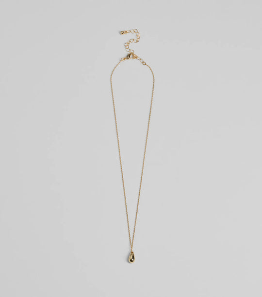 Chic Goedgekeurde Druppel Charm Ketting