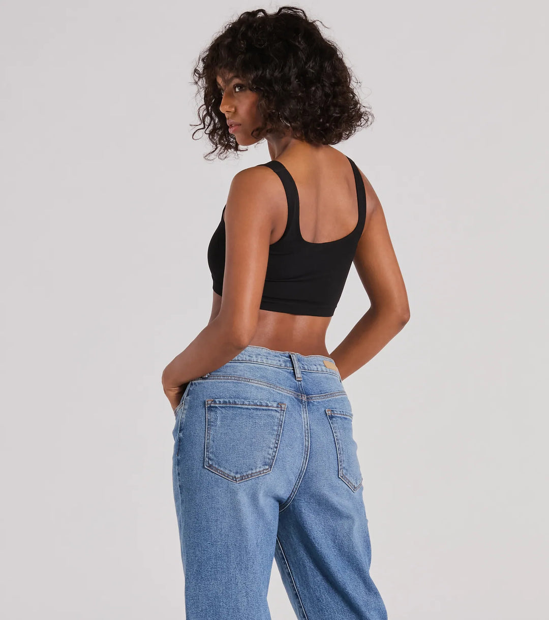 Casual Met Een Twist Mouwloze Lace-Up Crop Top