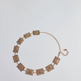 Boho Vibe Gegraveerde Concho Kettingriem