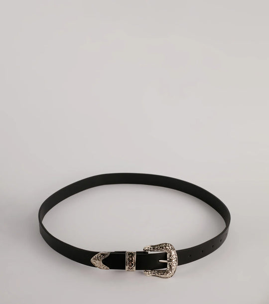 Schattig Ontmoet Country Western Faux Leren Riem