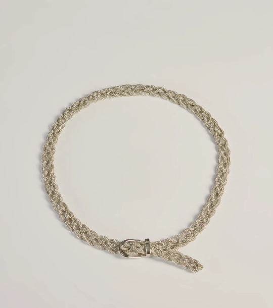Definitie van Glam Rhinestone Gevlochten Riem