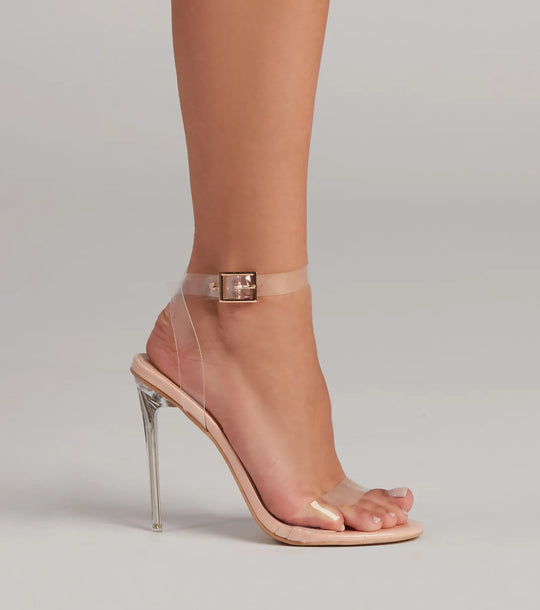 Duidelijke Doelen PVC Stiletto Hakken