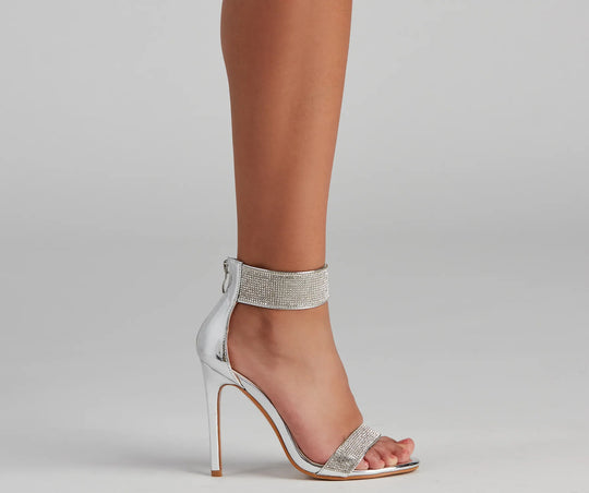 Rhinestone Drip Chrome Stiletto Hakken