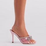 Als Een Prinses Rhinestone Boog Mules