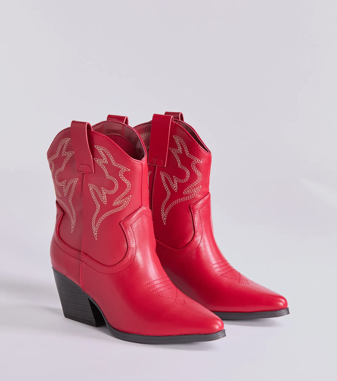 Betaal een Bezoek Western Faux Leren Booties