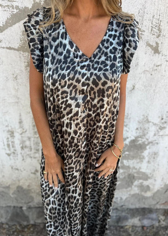 Dames Mouwloze Jumpsuit met V-hals en Zakken