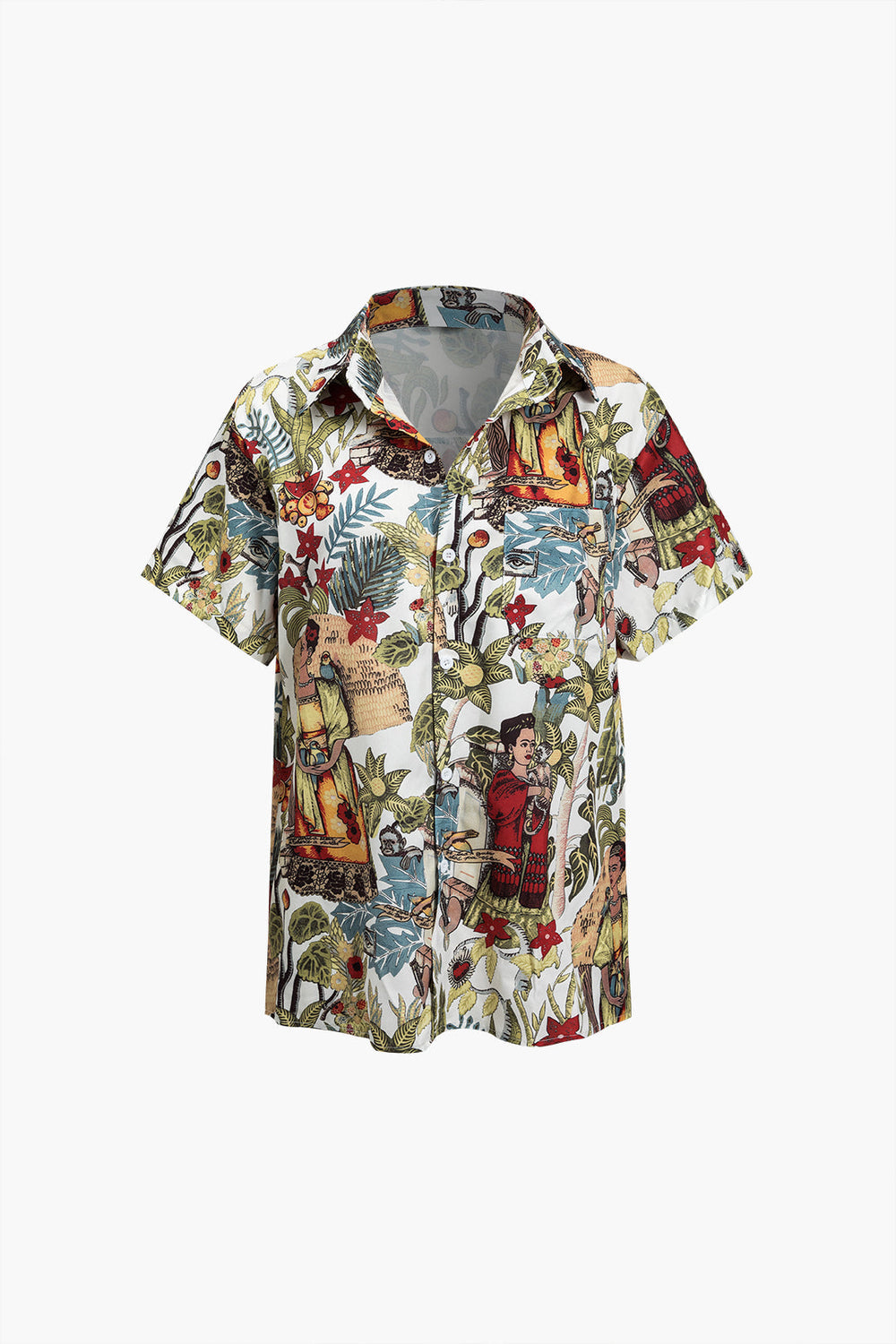 Fauna - Casual Boho Chic Dames Korte Mouwen Shirt