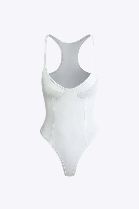 Celia - Dames Bodysuit met Diepe V-Hals
