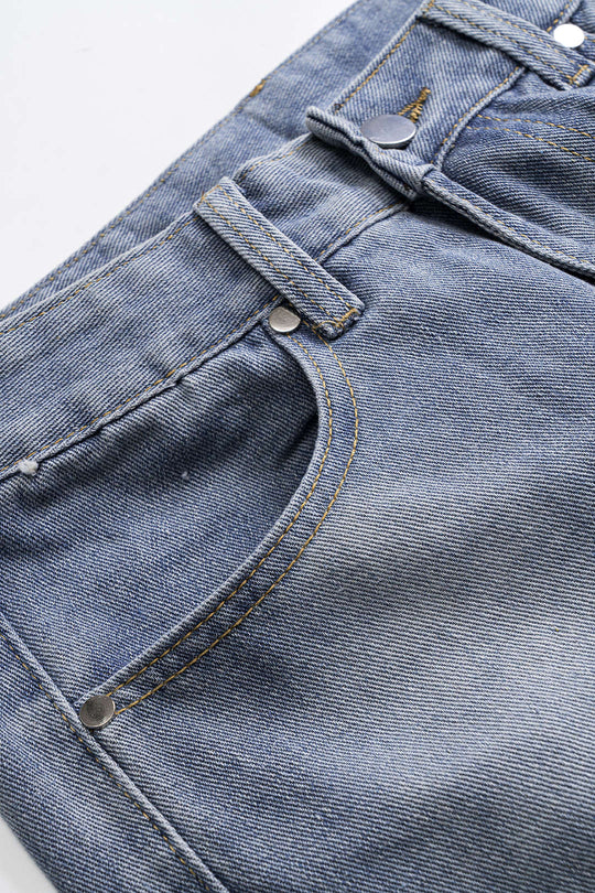 Vervaagde Wijde Pijpen Jeans