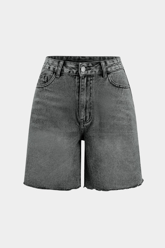 Denim Knopzak Shorts