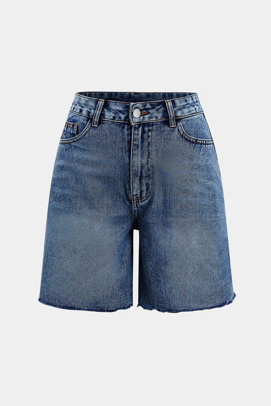 Denim Knopzak Shorts