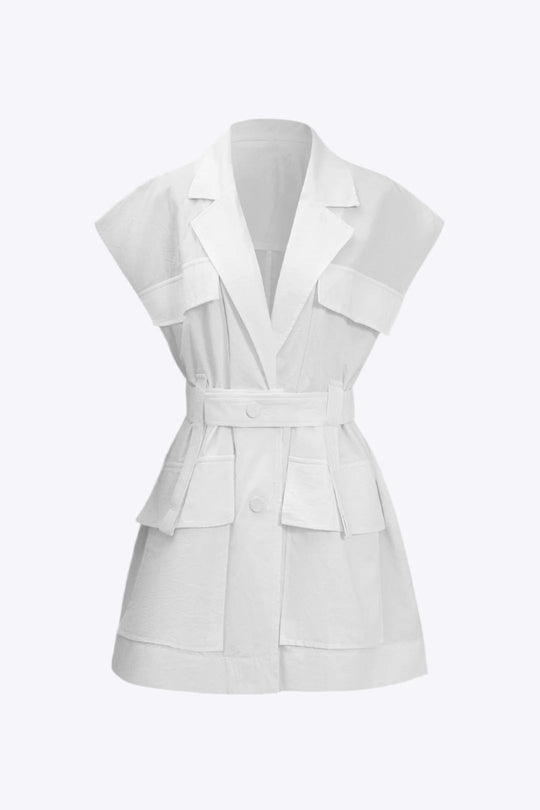 Megan - Stijlvolle Geknoopte Korte Mouwen Shirt voor Dames