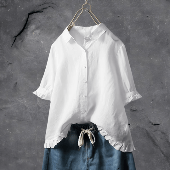 Elena – Tijdloze Elegantie in een Blouse