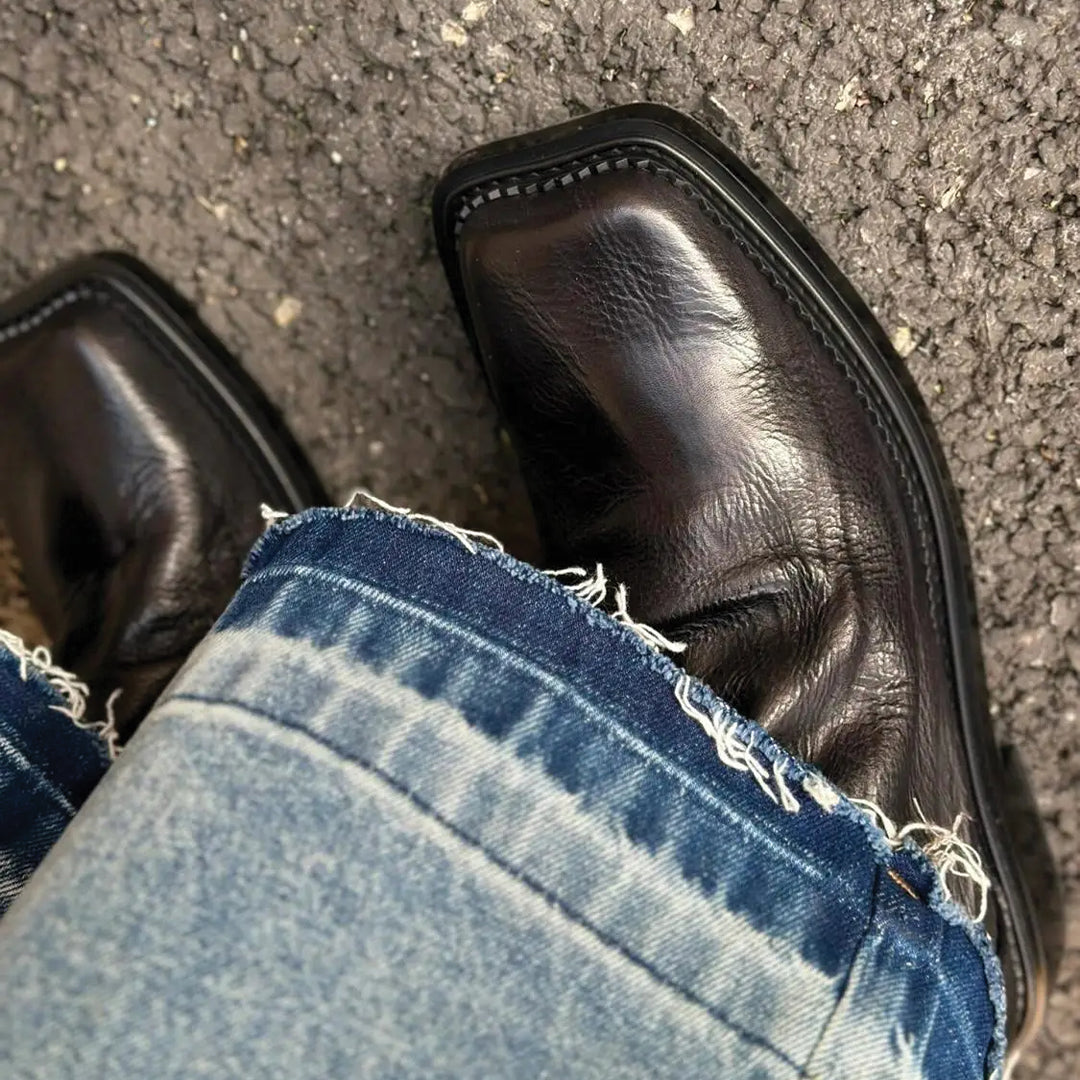 Heren | Enkellaars | Vierkante Neus | Strak Silhouet | Tijdloos Ontwerp