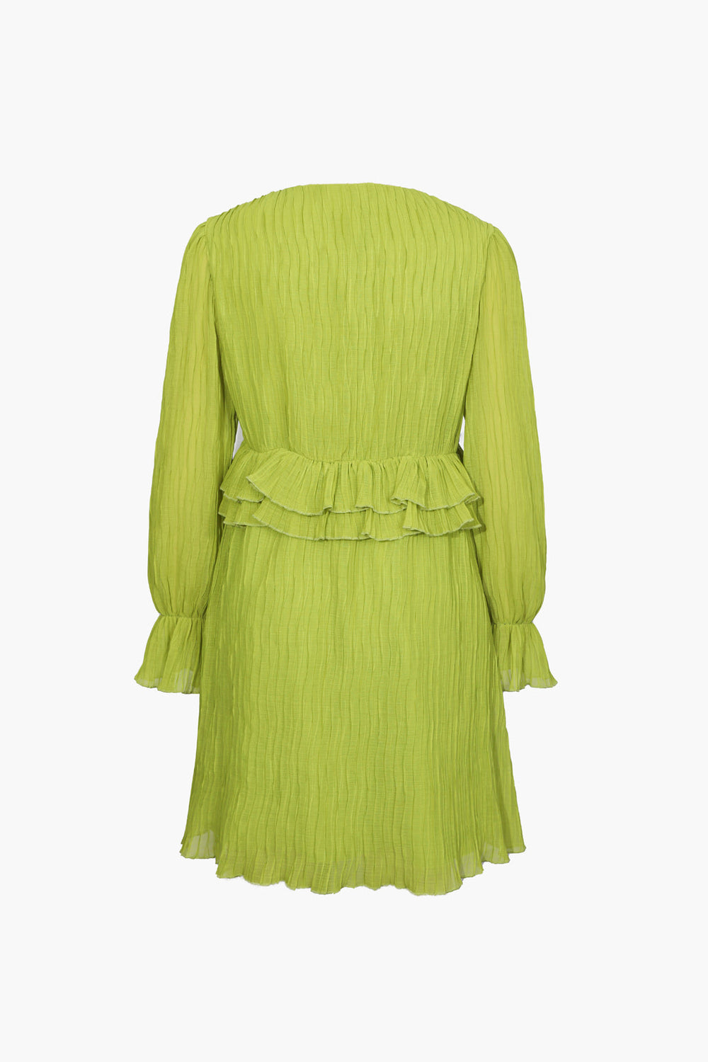 V-hals Mini-jurk met Ruffles