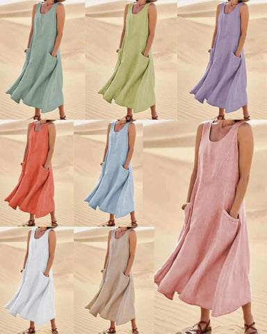 Blythe - Stijlvolle Zomerbries Dames Lange Jurk