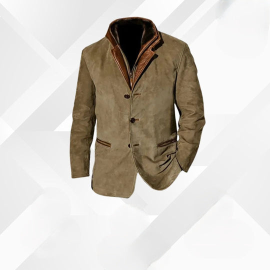 Heren Kostuumjacket met Revers en Twee-Knoopsluiting | Ideaal voor de Herfst