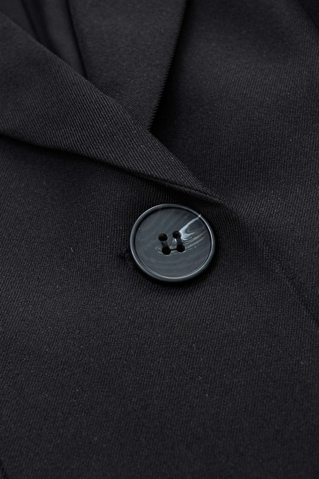 Knop V-Hals Pocket Lange Mouw Mini Jurk