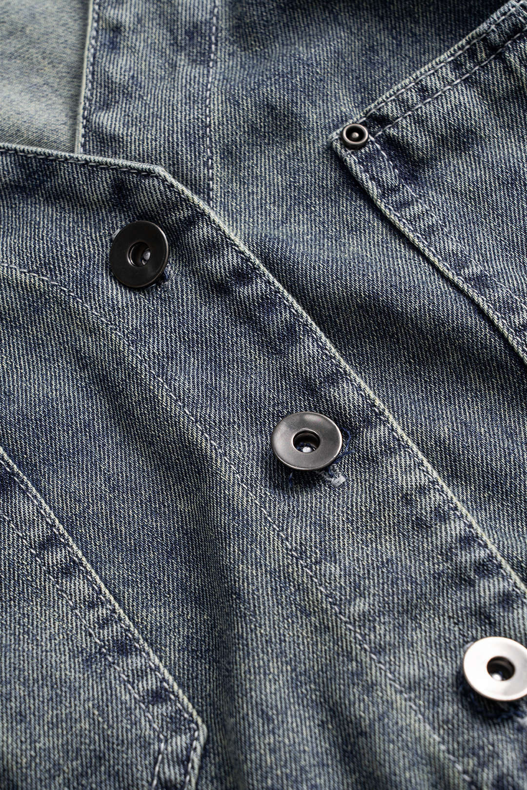 Denim Strik Voor Vest