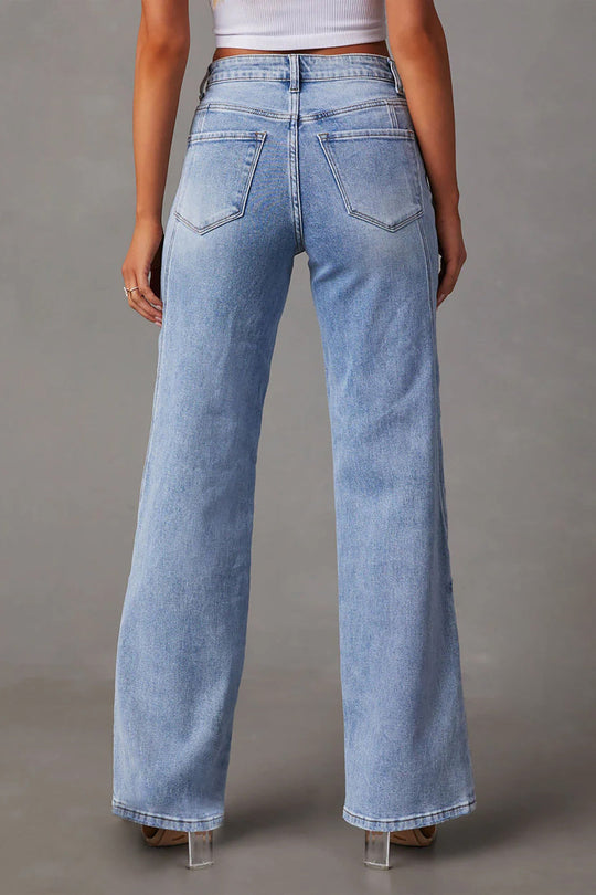 Vervagende Rechte Jeans