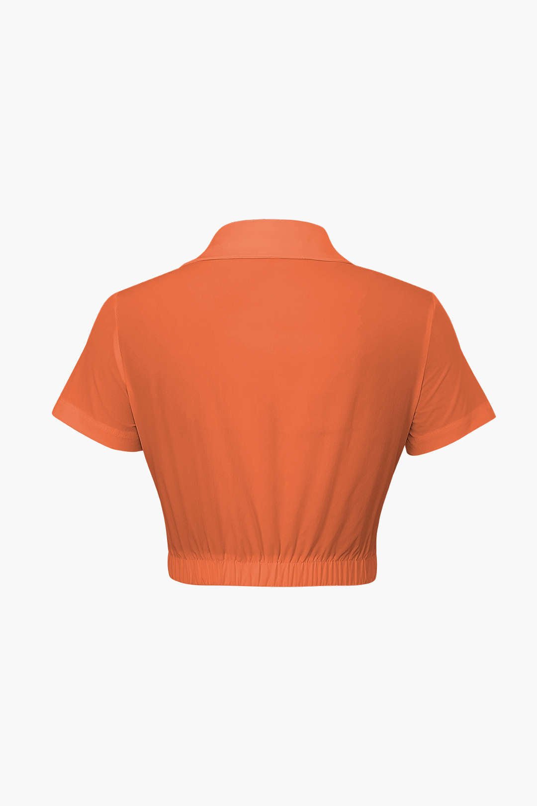 Viridis - Moderne Twist Stijl Dames Cropped Shirt