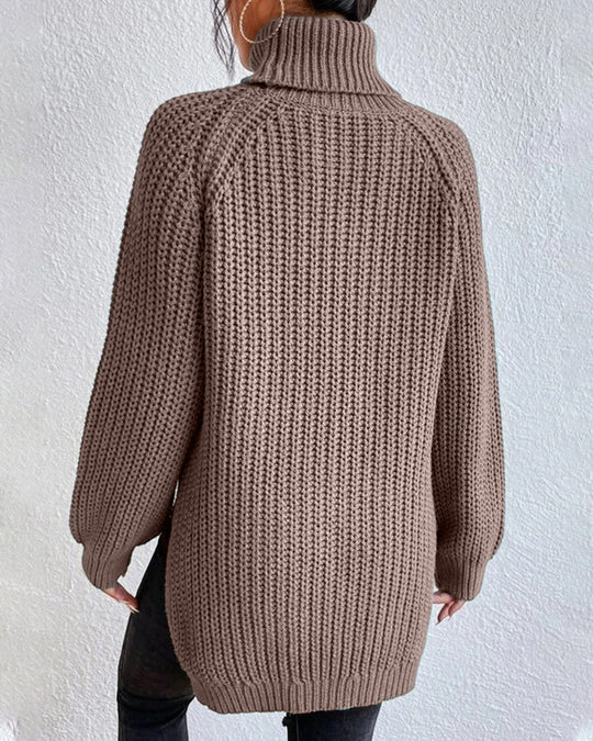 Dames Gebreide Coltrui met Relaxte Pasvorm