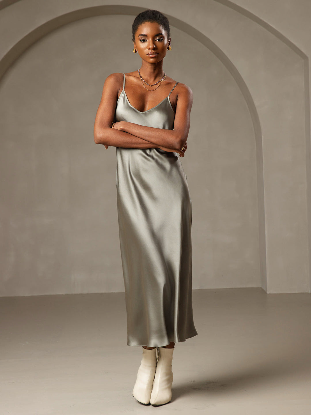 Anouk - Tijdloze Comfort Fit Dames Lange Nachthemd Jurk