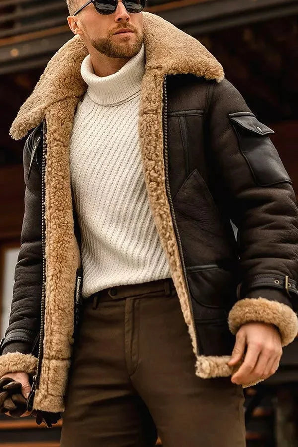 Heidi-Mode | Heren Camel Vliegende Jas | Luxe, Warm en Stijlvol