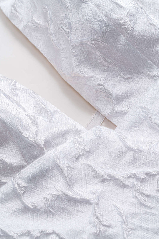 Jacquard Strik Achteraf Mini Jurk