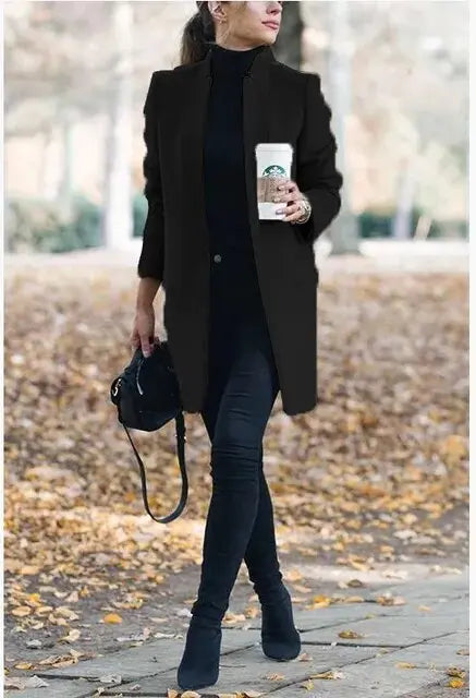 Adele - Tijdloze Winter Chic Damesmode Jas