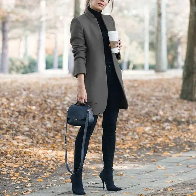 Adele - Tijdloze Winter Chic Damesmode Jas